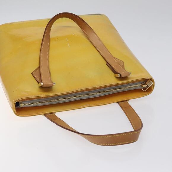 LOUIS VUITTON Monogram Vernis Houston Hand Bag Gris M91053 - Picture 6 of 16